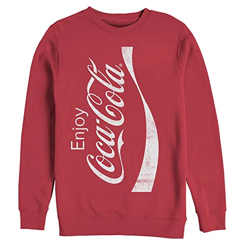 Coca-Cola Herren Dose Sweatshirt, rot, Medium