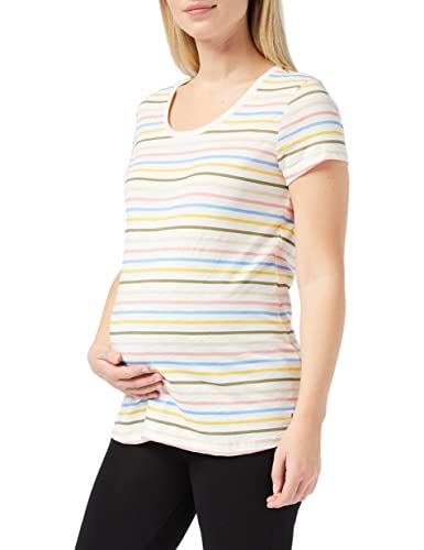 ESPRIT Maternity Damen ss AOP Umstands-T-Shirt, Mehrfarbig (Off White 110), 36 (Herstellergröße: S)