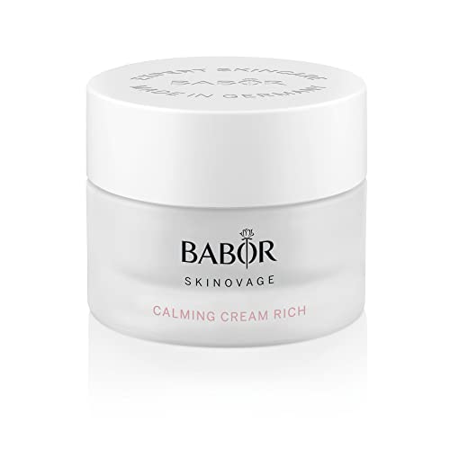 BABOR SKINOVAGE Calming Cream Rich, Reichhaltige Gesichtscreme für empfindliche Haut, Beruhigende Feuchtigkeitspflege ohne Farb- oder Duftstoffe, Vegan, 50 ml