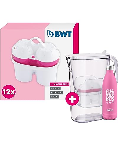BWT Filterkartuschen (Magnesium, 12er + BWT Wasserfilter & Climate Bottle)