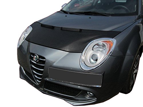 AUTO-BRA kompatibel mit Alfa Romeo Mito 2008-2018 Haubenbra Steinschlagschutz Bonnet Bra Tuning