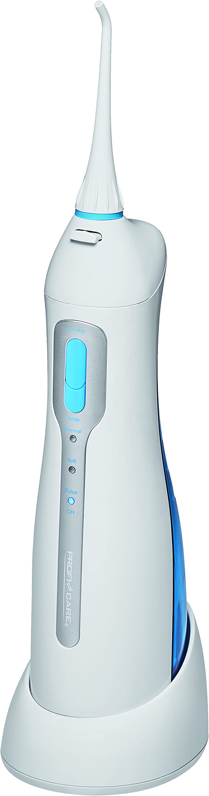 ProfiCare Akku-Munddusche für optimale Zahnreinigung, Water Flosser zur Reinigung und Massage des Zahnfleisches, auch als Zahnzwischenraumreiniger geeignet, Munddusche kabellos, PC-MD 3026 A