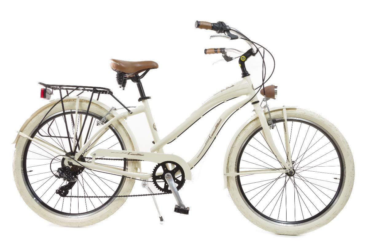 Via Veneto by Canellini Fahrrad Rad Citybike CTB Frau Vintage Retro American Cruiser Alluminium Beige