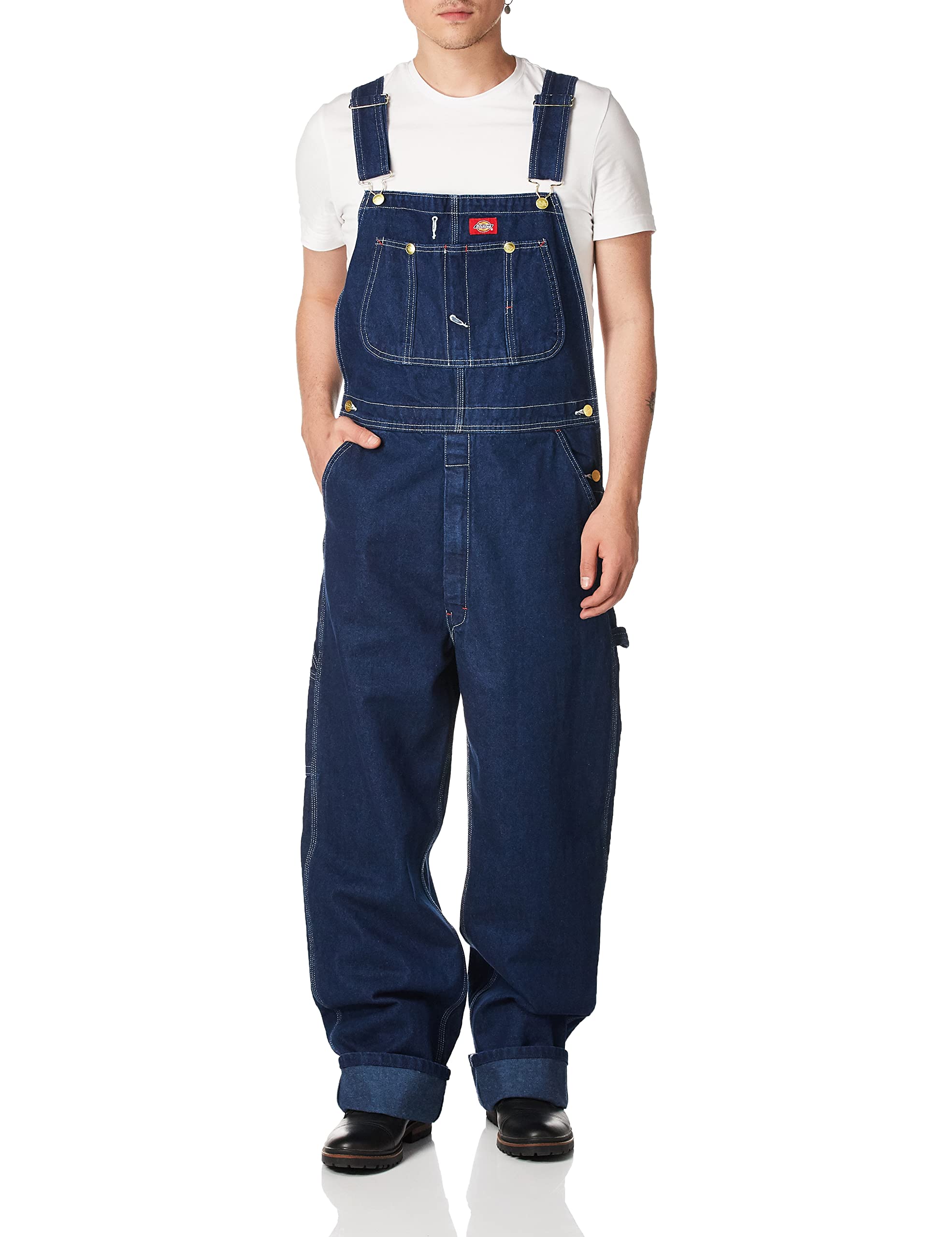 Dickies Herren Latzhose DB100 - Bib Overall,Blau (Rnsd Ind/Blu Rnb),W34/L32