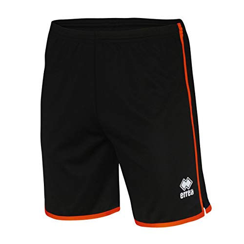 Errea Unisex Bonn Schwarz/Orange Taille-XXXL Shorts, XXL