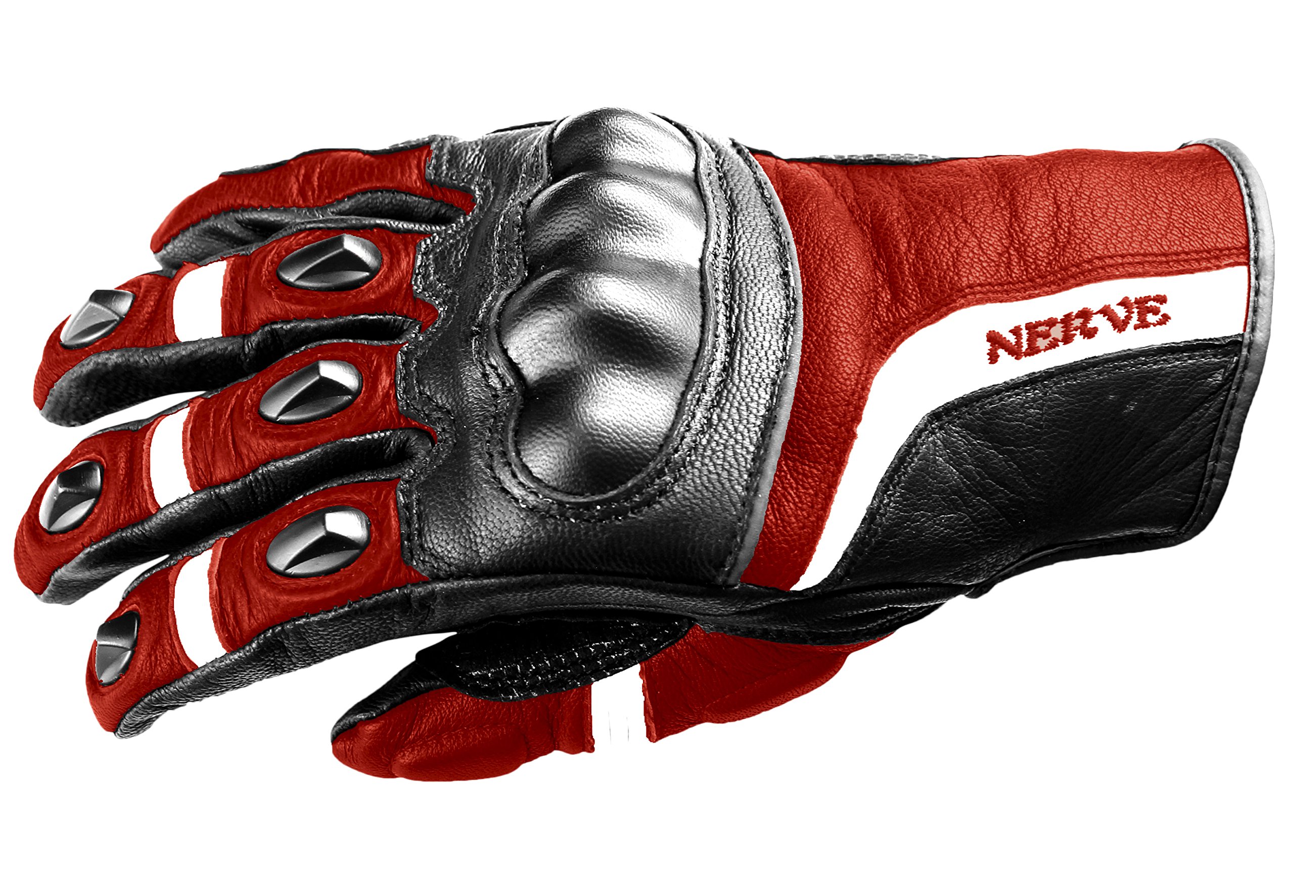 Nerve KQ12 Touring Handschuhe, Schwarz/Rot, 12