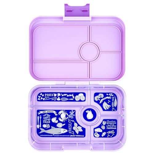 Yumbox Tapas XL Bentobox für Erwachsene & Teenager (Seville Purple, 5er Bon Appetit) - Lunchbox mit Fächern - Brotdose mit Unterteilung
