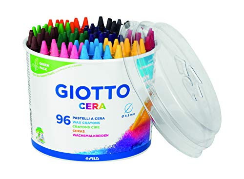 Giotto Cera Wachsmalstift Dose, 96-er Set, farbig, bunt