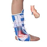 PHASFBJ Fußbandage mit Verstärkung, Sprunggelenkbandage Knöchelbandage Verstellbare Fußgelenkbandage mit KlettverschlussSport Verletzungen des Fußgelenks Verstauchung oder Belastung der Muskeln