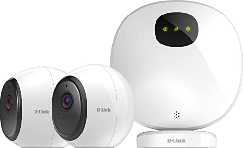 D-Link DCS-2802KT-EU mydlink Pro 2er Set WiFi Full HD Überwachungskameras (Alexa, Google & IFTTT kompatibel, 140 Grad Blickwinkel, Nachtsicht, Wetterfest, inklusive Premium Abo für Cloud Aufzeichnung)