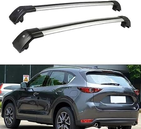 2 Stück Dachträger für Mazda CX-5 CX5 SUV 2017-2022, Dachgepäckträger Dachboxen Gepäckträger Querträger Fahrradträger Auto Zubehör