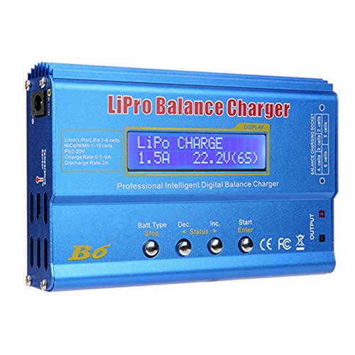 FTVOGUE B6 80W Digital LCD Balance Ladegerät Entlader Parallel Ladegerät für LLiPo NiMH RC Batterie (ohne Stecker)