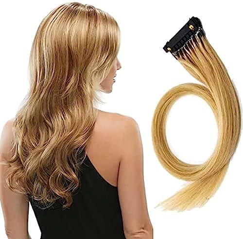6D-Haarverlängerung, 100% Echtes Echthaar – Weiche, Glatte, Versteckte Haarverlängerung Für 6D-Haarverlängerungsmaschine Der 1. Generation, 1 Reihe, 10 Bündel,#4,60cm/24in,Hilarious123