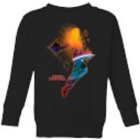 Captain Marvel Nebula Flight Kids' Sweatshirt - Black - 3-4 Jahre - Schwarz