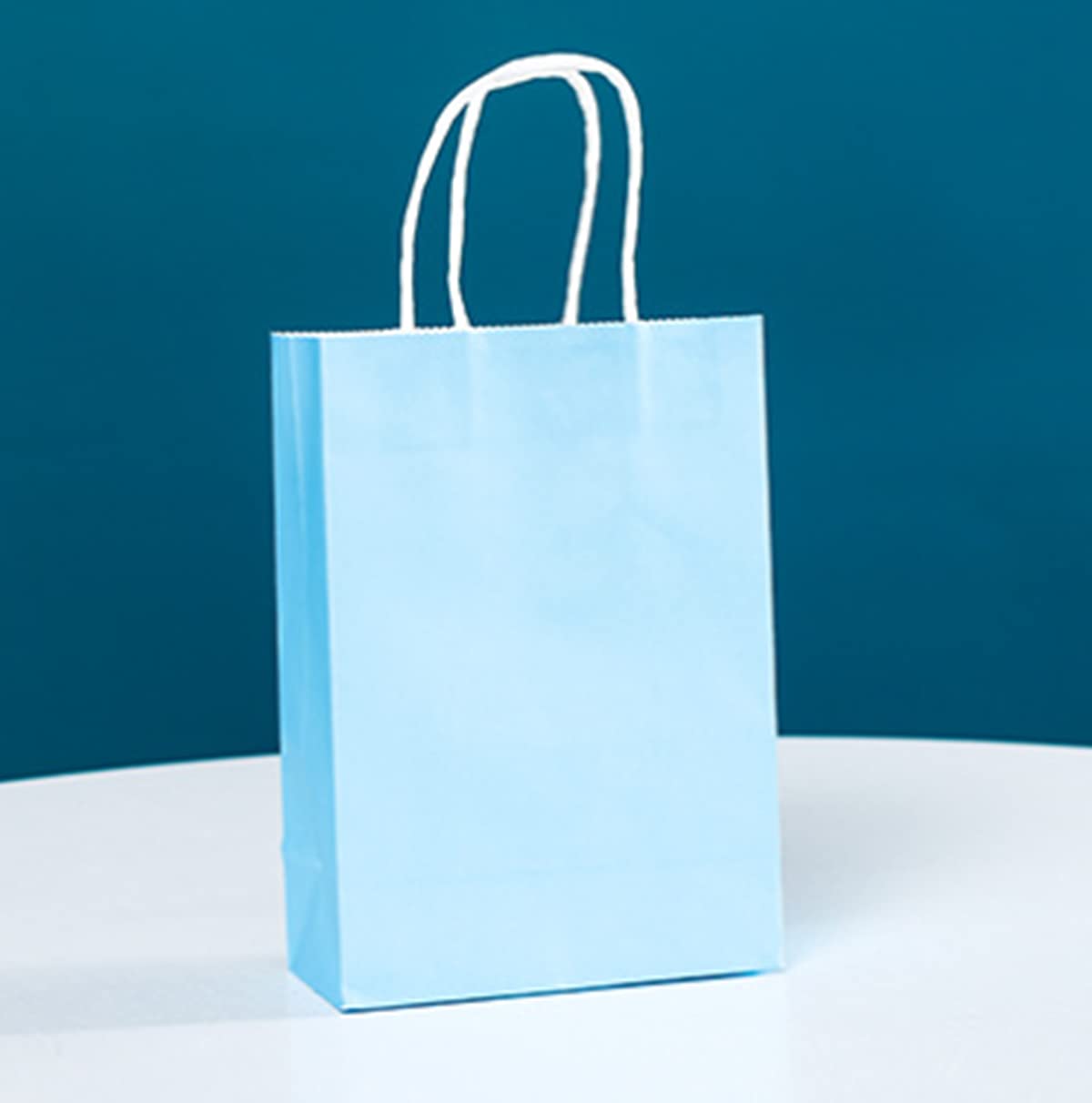 Gift paper bags, EONYUANGUO 12 pack Kraft paper bags Gift paper bags Paper bags with handles for birthday, parties (C)