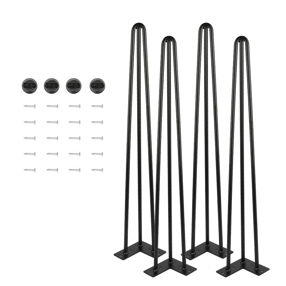4 Tischbeine für skandinavische Möbel, 4 Stück Tischbeine Metall (A-71 cm)