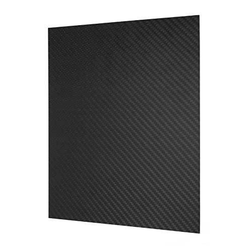 OTOTEC 3K Kohlefaser-Platte, einfarbig, 0,5 - 2 mm dick, Karbon, Schwarz , 0.5mm
