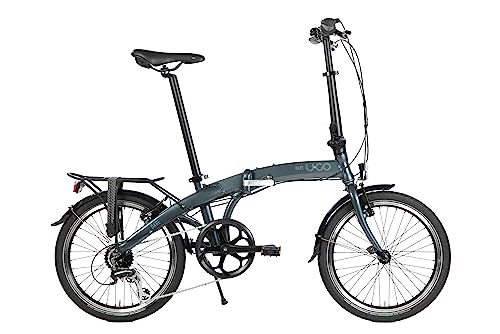 U.GO Unisex-Adult Dare U•GO D7 Folding Bike 20" Klappräder, Grey, Uni