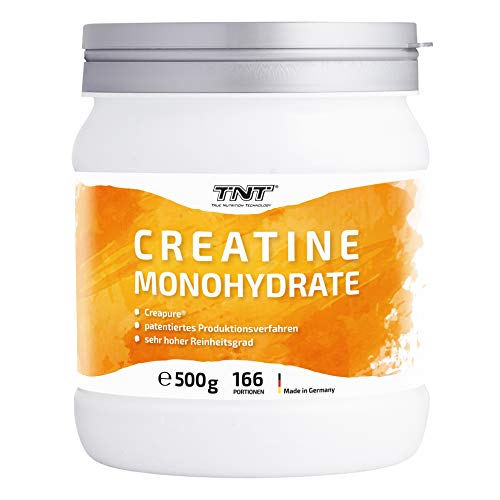 TNT – 500g Creatin Monohydrat Pulver • Reines hochwertiges Creapure® Kreatin Pulver • Laborgetestet & Produziert in Deutschland
