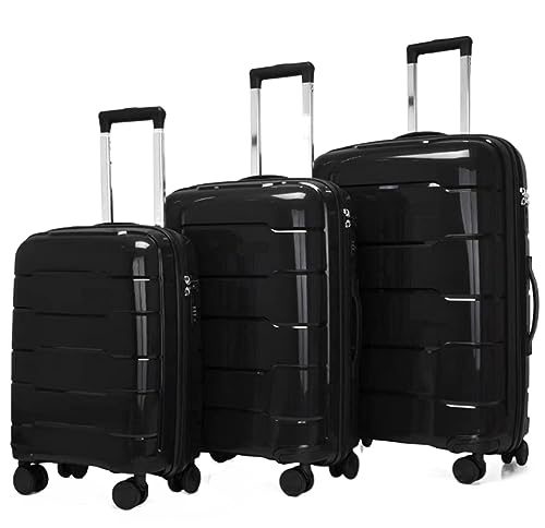 HALAHAI Koffer Gepäck Reisekoffer Gepäcksets 3-teilige Koffer Mit Rollen, Erweiterbar Und Leicht Für Unterwegs Rollkoffer Trolley Koffer (Color : F, Size : 20+24+28 in)