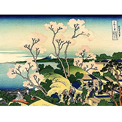 Hokusai 36 Views Fuji Goten Yama Hill Woodblock Japan Unframed Wall Art Print Poster Home Decor Premium Aussicht Holz Wand Zuhause Deko