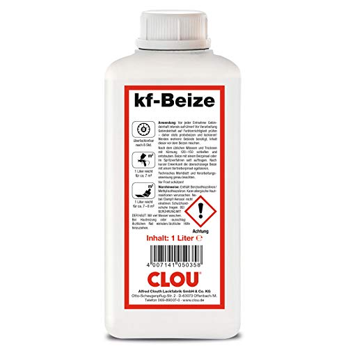 CLOU kf-Beize Nr. 2256 graubräunlich 1 Liter zur Verfärbung von Holz im Innenbereich