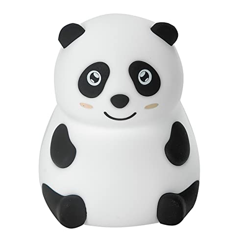 InnioGIO GIOpanda, Nachtlicht als Panda aus Silikon für Kinder, Aufladbar per Micro-USB, Deko für Baby- & Kleinkinderzimmer, Einschlafhilfe für Kids, LED Lampe in Tierform