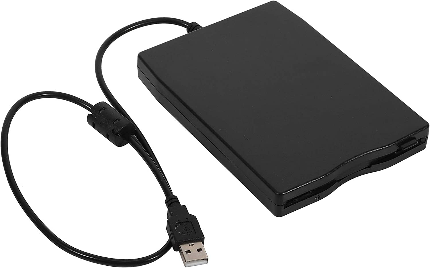 Liseng USB Diskettenlaufwerk 3,5 USB Externes Diskettenlaufwerk Portable 1,44 MB FDD USB Stick Plug und Play Fuer PC Windows98SE Windows XP Vista Schwarz