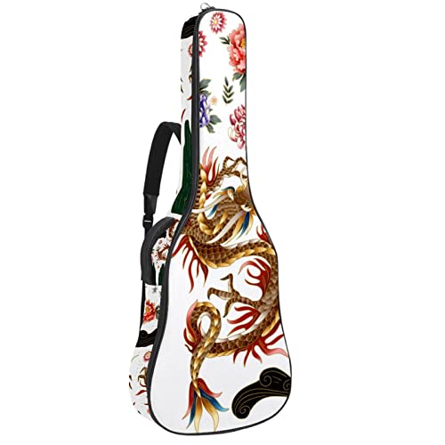 Gitarrentasche Drachen Gig Bag Für Akustische Klassische Elektrische 40 41 Zoll Gitarre Tasche Wasserdichte Guitar Bag