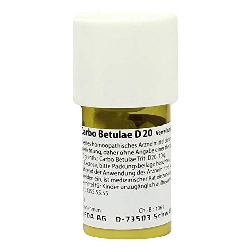 CARBO BETULAE D 20 Trituration 20 g