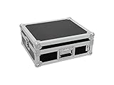 ROADINGER Plattenspieler-Case Tour Pro schwarz -B- | Flightcase für einen Plattenspieler (bis 450 mm Breite)
