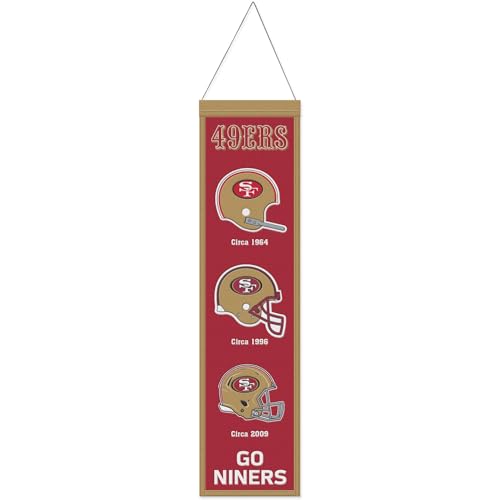 WinCraft San Francisco 49ers Evolution NFL Wool Banner 80x20cm