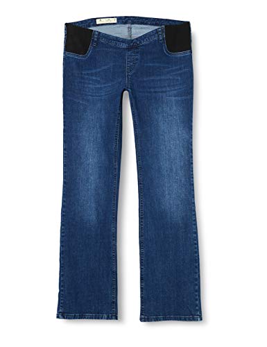 bellybutton Maternity Damen Jeans Bootcut mit elastischen Tasch Umstandsjeans, Blau (Blue 0013), 32