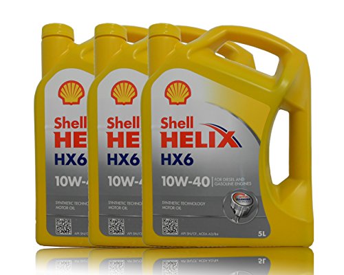 1x5+2x1 Liter Shell Helix HX6 10W-40 Motoröl
