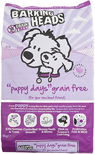 Barking Heads PDGF6 Hundefutter Puppy Days Grain Free, 6 Kg