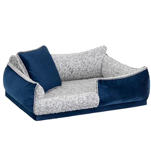 Sales Core Bett für kleine und mittelgroße Hunde, Stilvolles Sofa für Tiere mit einem bequemen Kissen, Schlafplatz für Ihr Haustier mit Einer weichen Matratze, Langlebiges und Elegantes für Hunde