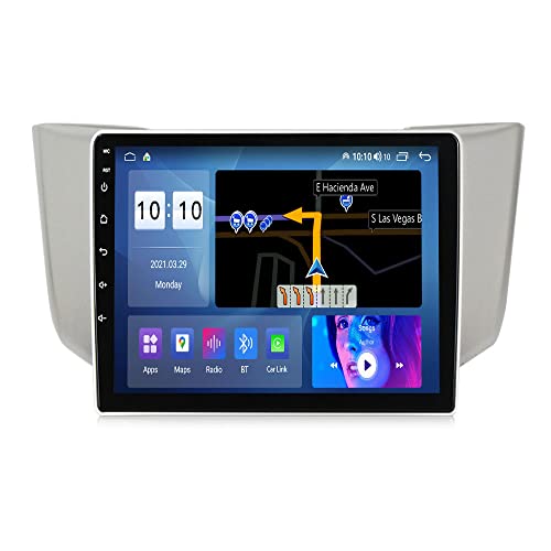 JRKT Autoradio Kompatibel Mit Lex-us RX-300 2003-2009 2 Din Radio GPS Navigation IPS Touchscreen Multimedia Player Unterstützung SWC 4G WiFi Carplay DSP BT(Size:8 core 4G+WiFi 4G+64G)
