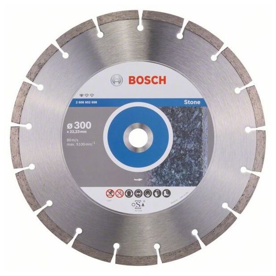 Bosch - Diamanttrennscheibe Standard for Stone, 300 x 22,23 x 3,1 x 10mm