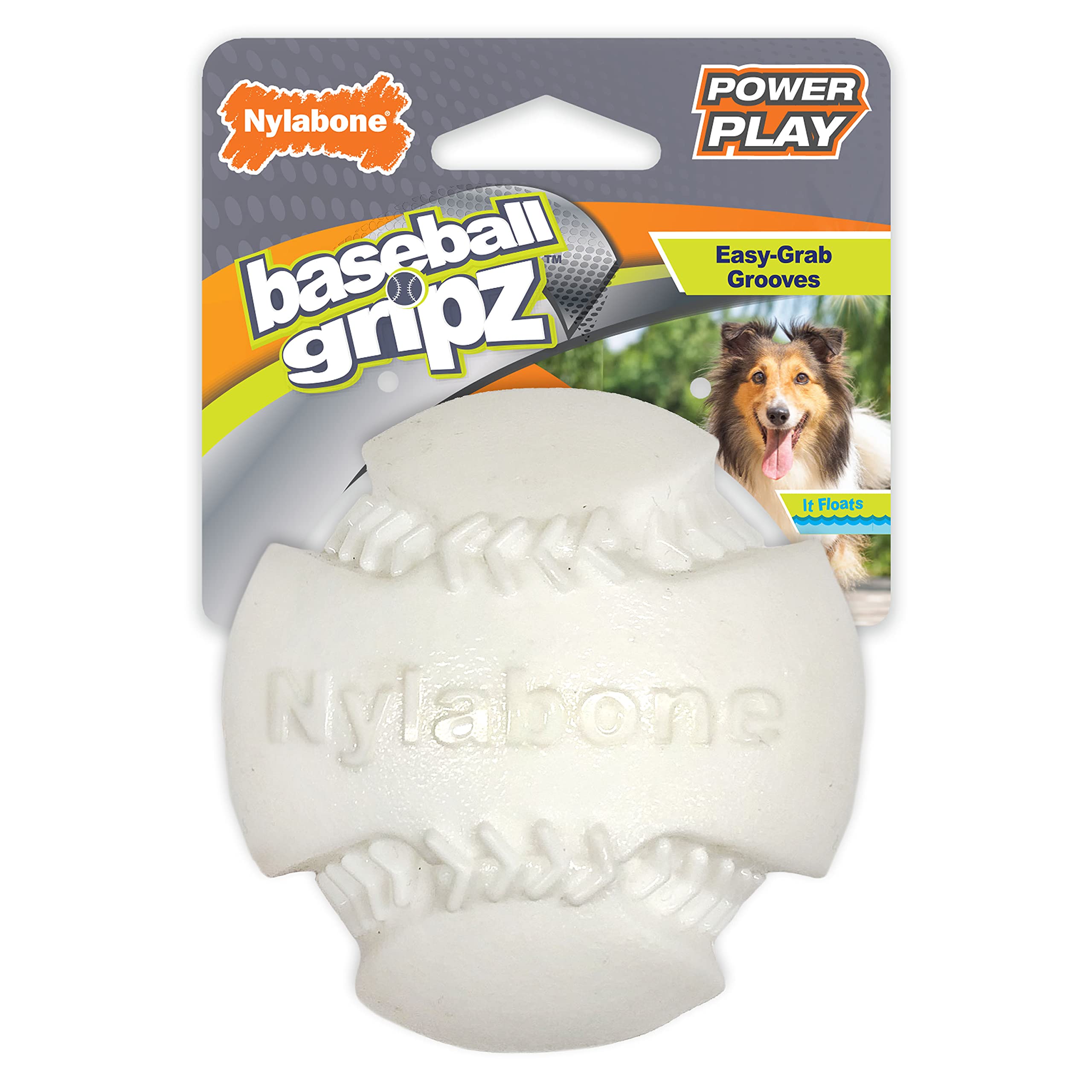 Nylabone Power Play Dog Baseball Gripz