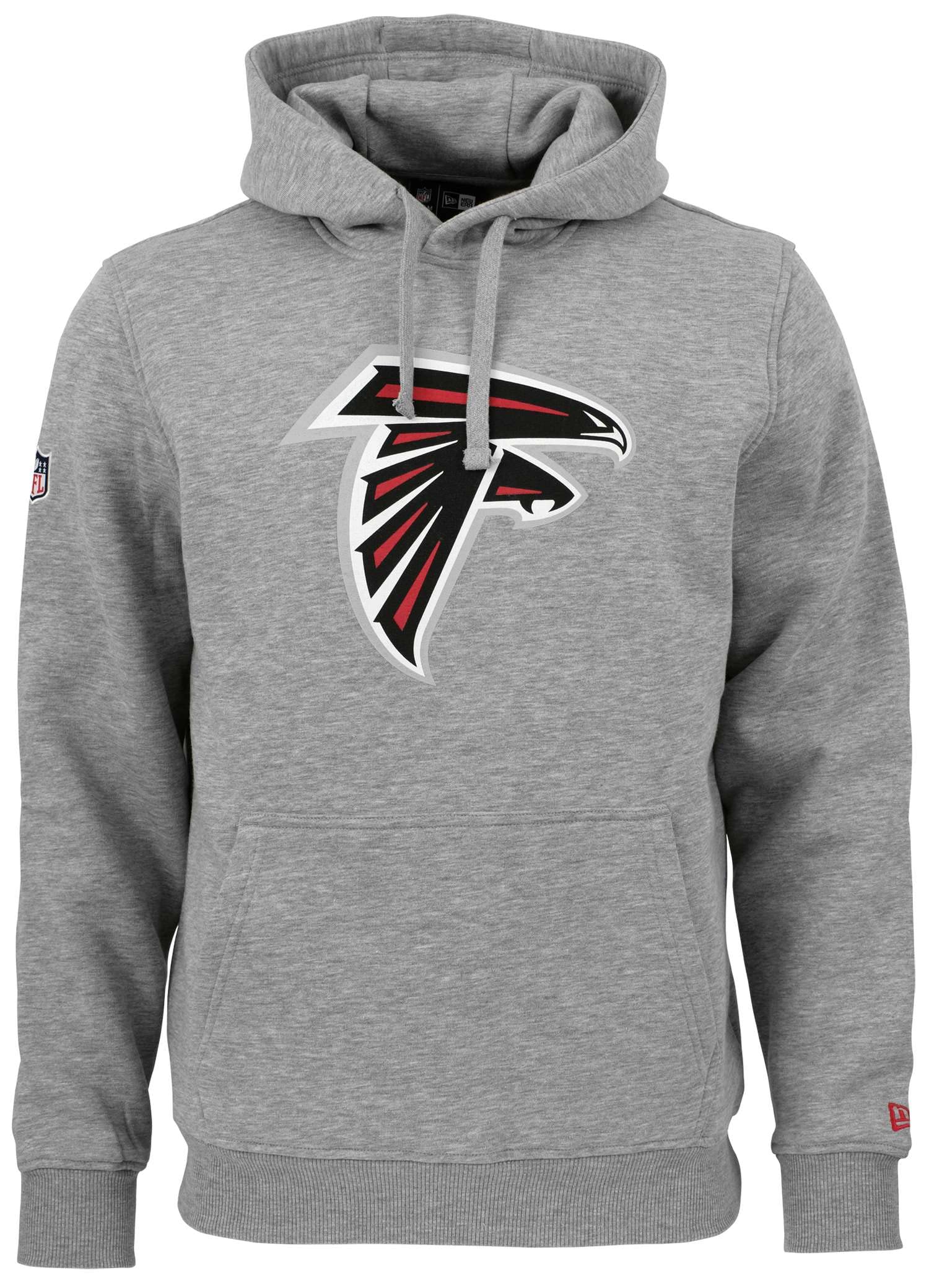 New Era - NFL Atlanta Falcons Team Logo Hoodie Farbe Hellgrau meliert, Größe 3XL