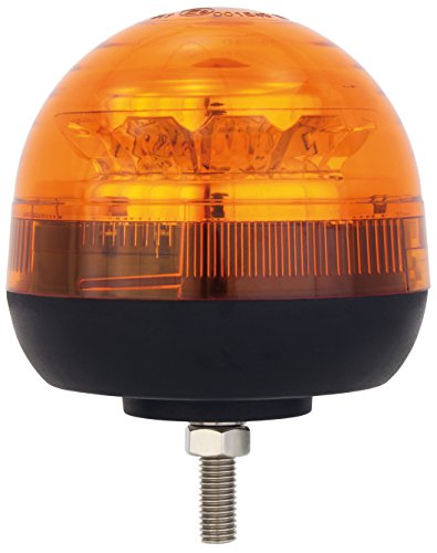 AdLuminis LED Rundumleuchte Orange Mit Aufschraubsockel M12 Gewinde, 12V und 24V Spannung, Blinkleuchte Warnleuchte Für Straßenverkehr KFZ