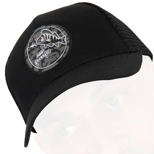 Fox Rage Cap für Raubfischangler Limited Edition Black Perch Trucker Cap