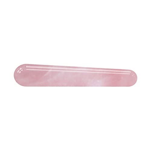Haussammlung Rosenquarz-Massagestab, Obsidian-Stab, Massage-Übung, natürliches Jade-Stein-, roter Jaspis-Stab (Color : Rose Quartz Stick)