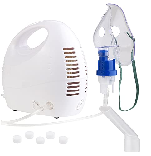newgen medicals Inhaliergerät: Medizinischer Kompakt-Inhalator für Erwachsene und Kinder (Tisch Inhaliergeräte)