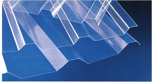Polycarbonat Wellplatten Lichtplatten Profil 207/35 Trapez - Industrieprofil - 1,0 mm Stärke, glasklar - Preis: 21,00/m² (4000)
