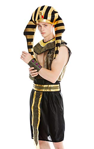 dressmeup Dress ME UP - M-0028 Kostüm Herren Männer Karneval Halloween Ramses Ägypter Pharao Gr. M/L
