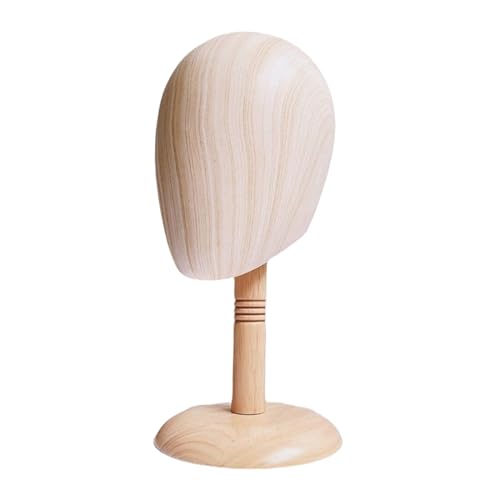 Colcolo Hut-Display-Ständer, Haar-Perücken-Hut-Display-Ständer, Nachahmung von Haarteilen aus Holz, Kopfständer für Zuhause, Einkaufszentrum