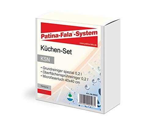 Patina-Fala KSN Küchen-Set Grundreiniger & Oberflächensprühreiniger je 200 ml inkl. Microfasertuch für eine kraftvolle Reinigung