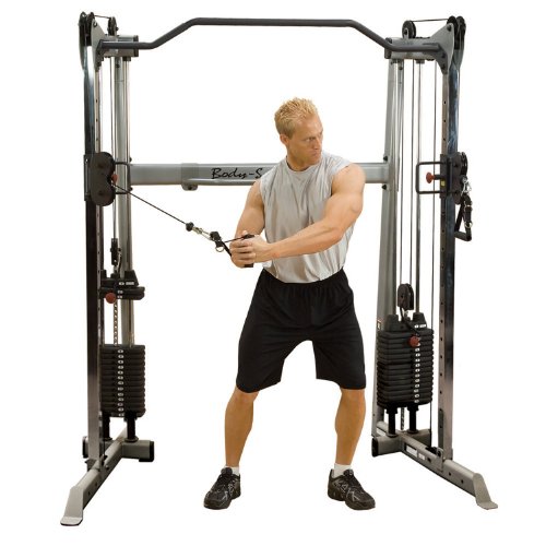 Body-Solid GDCC-200 Functional Training Center Multi-Kabelzug Cable Crossover (2 x 95kg Gewichtspaket)