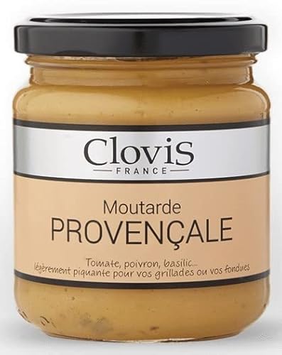 CLOVIS FRANCE - Gourmet Provenzalischer Senf - 2 x 200gr Einmachglas